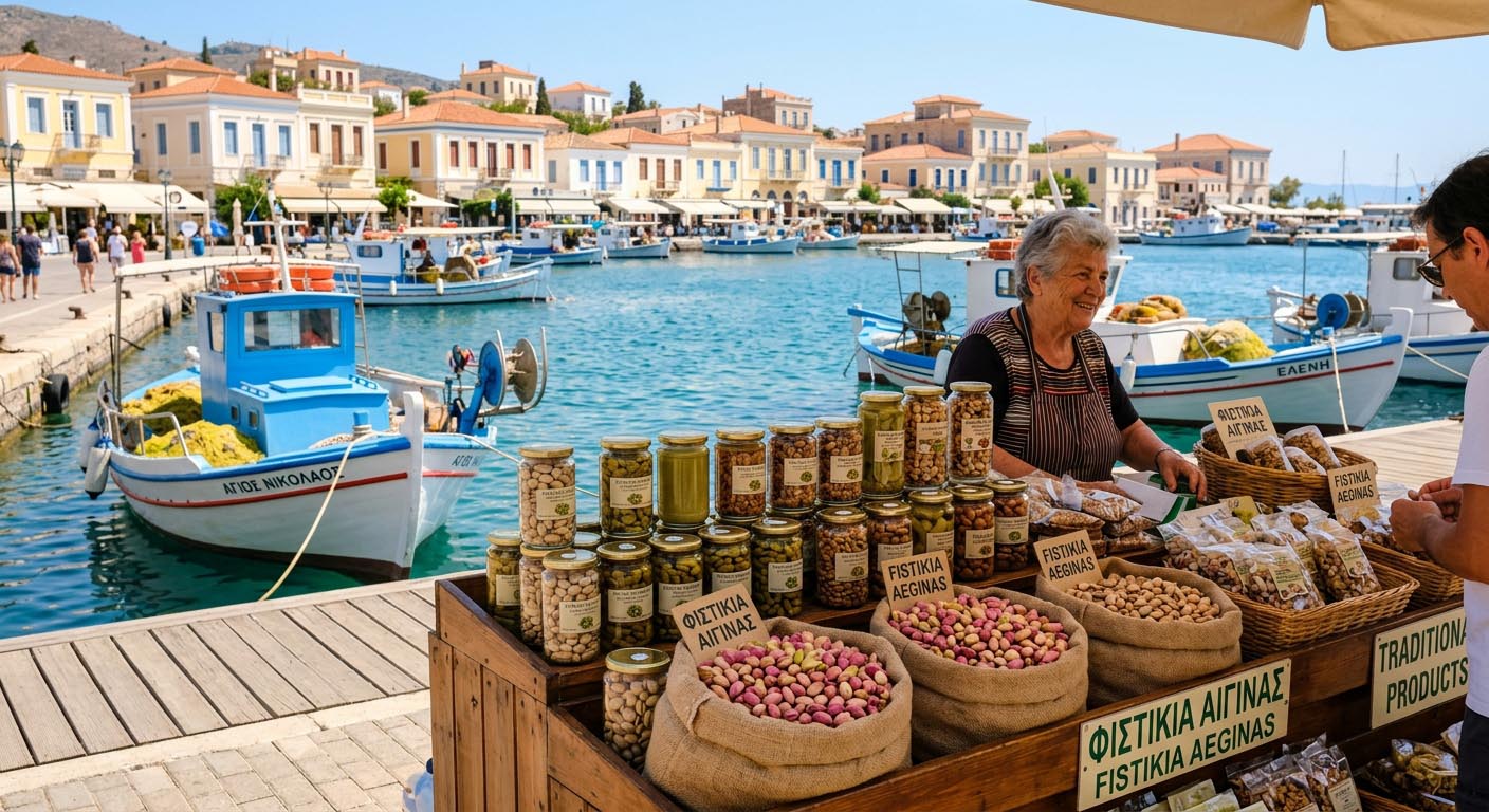 Aegina (Egina) – grecka wyspa słynąca z najlepszych pistacji tuż obok Aten