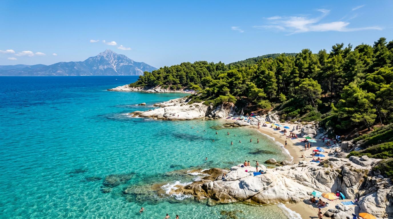 Chalkidiki – trzy półwyspy, raj dla plażowiczów i sąsiedztwo Góry Athos