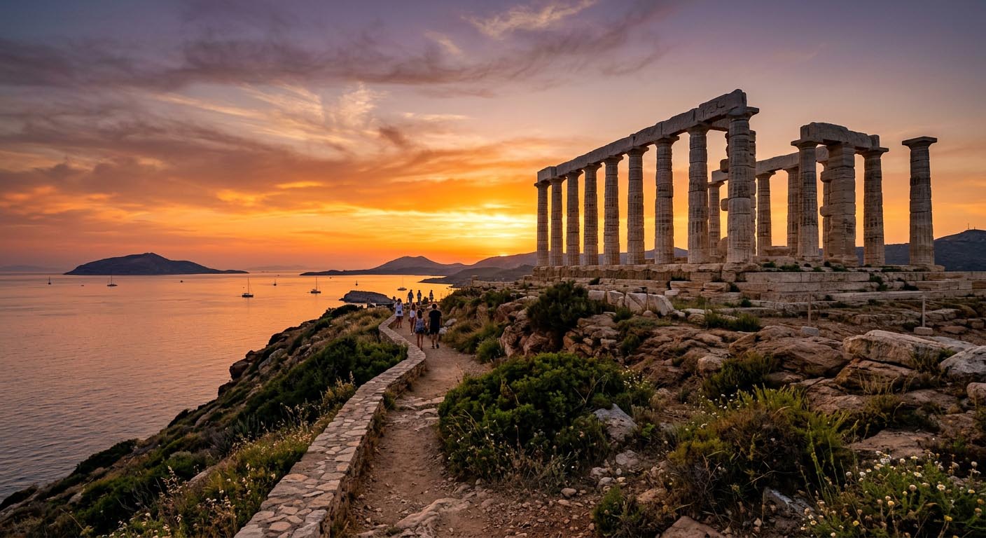 Przylądek Sounion i Świątynia Posejdona – idealne miejsce na zachód słońca