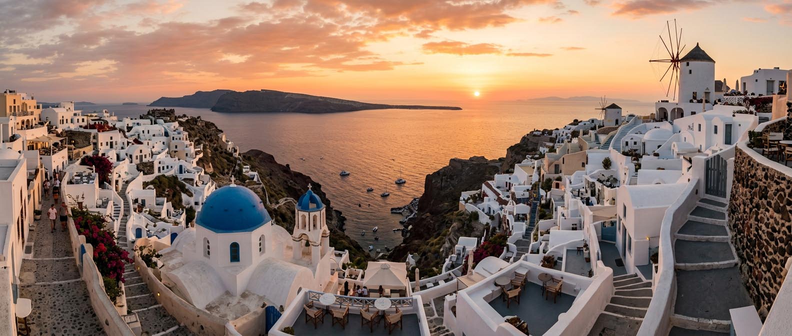 Santorini – przewodnik po najromantyczniejszej wyspie Grecji