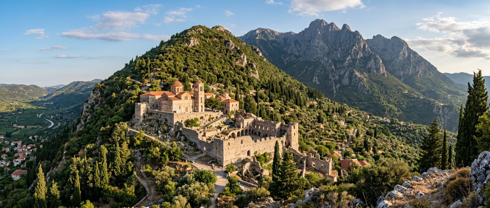 Sparta i Mistra – bizantyjskie skarby i historyczne ruiny Peloponezu